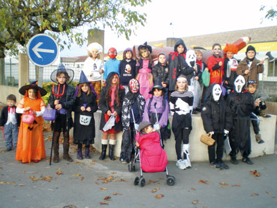 sortie hallowen 2012 - enfants de Trizay
