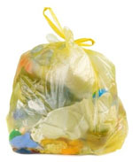 sac poubelle jaune
